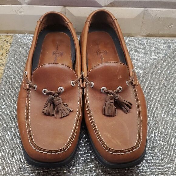 SOLD!!! TOMMY BAHAMA Leather Tassel Loafers - Size 10M - Picture 2 of 10